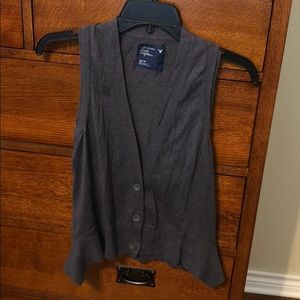 Purple vest cardigan